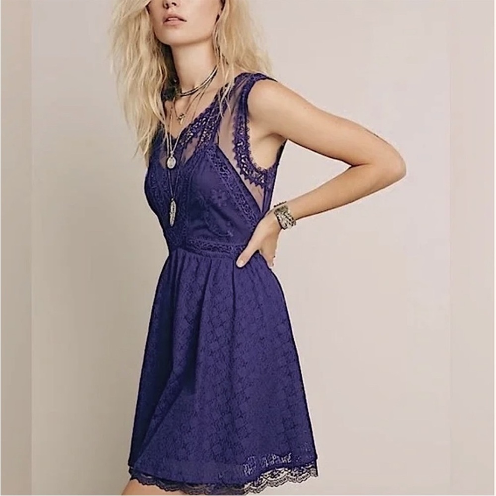Free People Lace Mini Dress